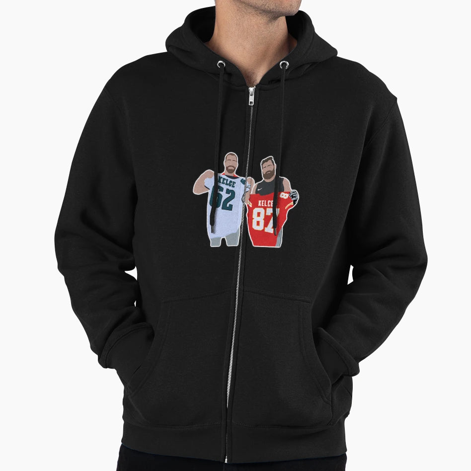 Kelce Brothers Hoodie - Novelty Apparel for Adults - T-Shirt, Sweatshirt, Hoodie