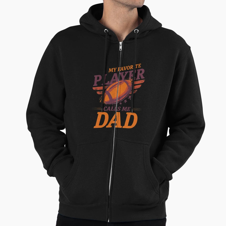 Cheer Dad And Husband Football Hoodie - Casual Everyday Wear for Adults - T-Shirt, Sweatshirt, Hoodie