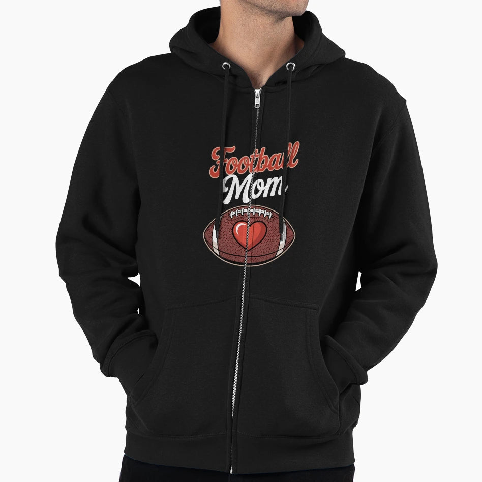 Football Mom Mothers Day Football Hoodie - Unique Graphic Men Women - T-Shirt, Sweatshirt, Hoodie