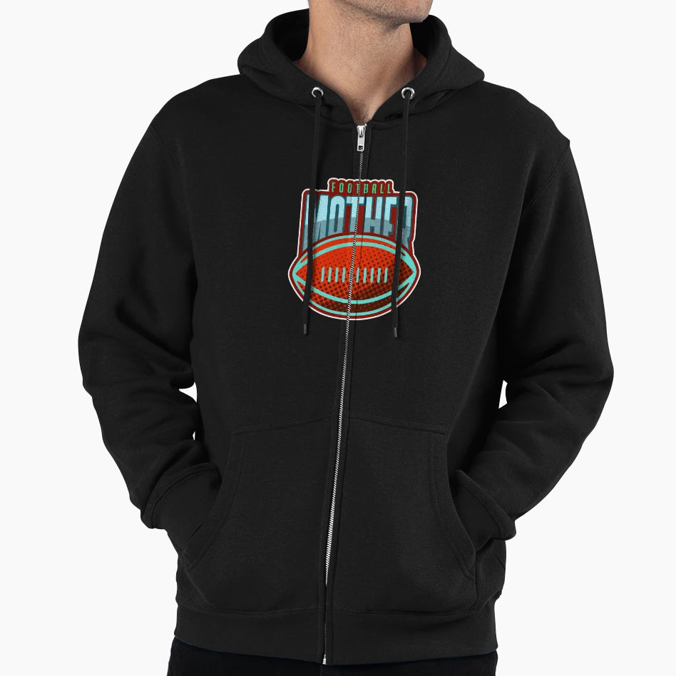 Football Mother Funny Football Mom Hoodie - Aesthetic Graphic for Adults - T-Shirt, Sweatshirt, Hoodie