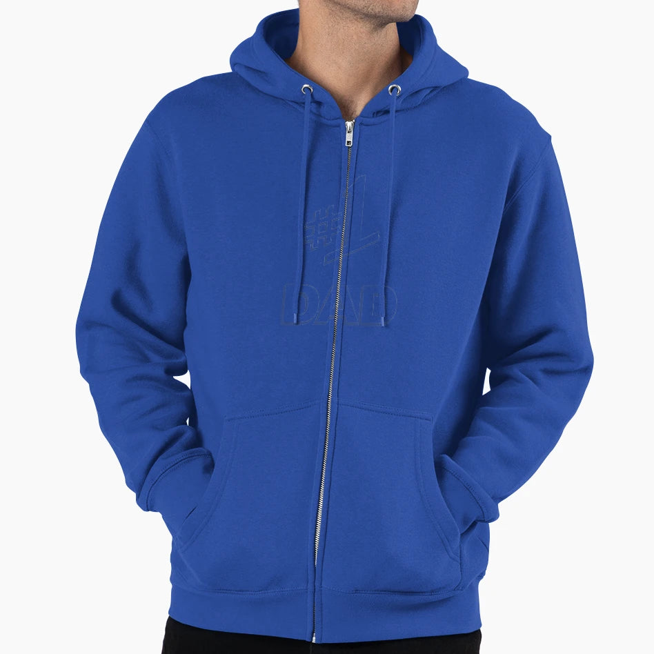 1 Dad Hoodie - Minimalist Print for Adults - T-Shirt, Sweatshirt, Hoodie