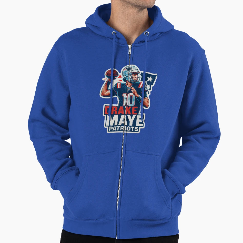 Drake Maye Hoodie - Aesthetic Graphic for Adults - T-Shirt, Sweatshirt, Hoodie