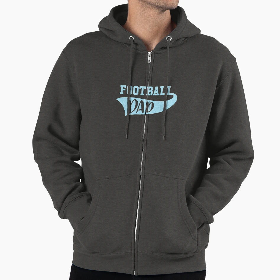 Football Dad Hoodie - Trendy Graphic Men Women - T-Shirt, Sweatshirt, Hoodie