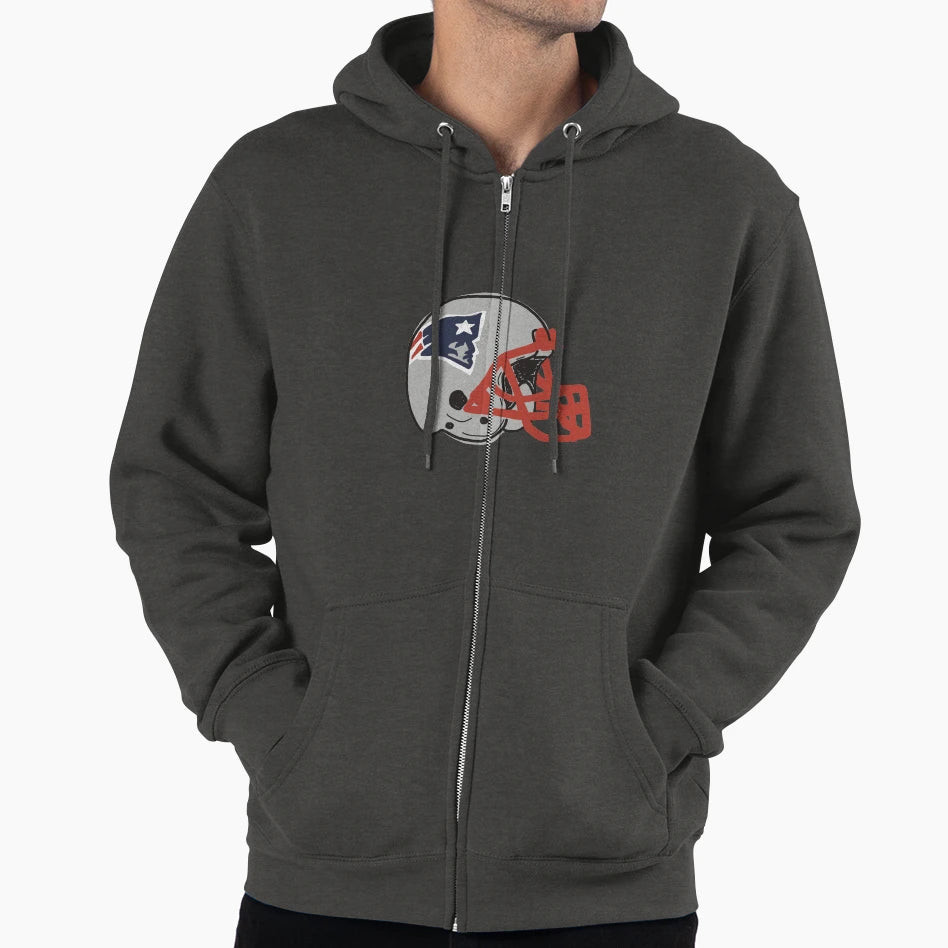 Patriots Helmet Hoodie - Casual Everyday Wear for Adults - T-Shirt, Sweatshirt, Hoodie