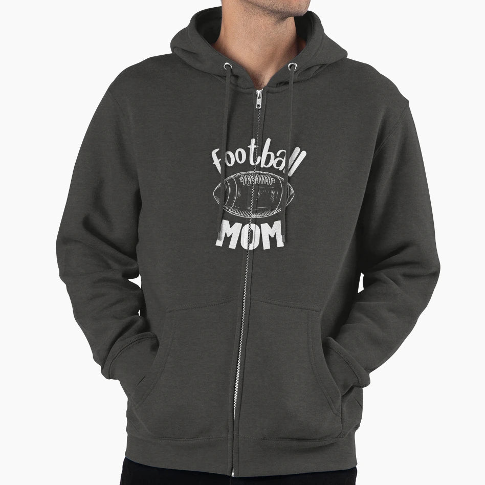 Football Mom Hoodie - Casual Everyday Wear Unisex - T-Shirt, Sweatshirt, Hoodie