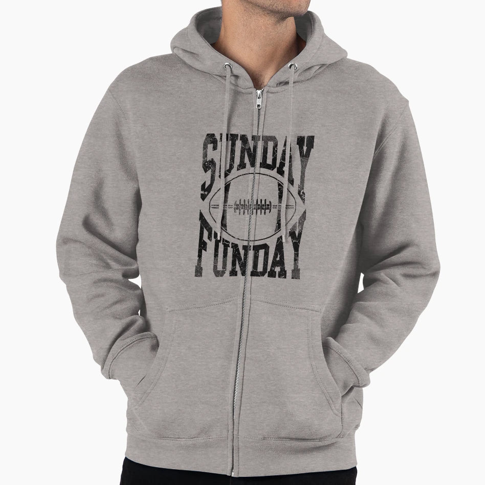 Sunday Funday Football Hoodie - Fun Novelty Design Unisex - T-Shirt, Sweatshirt, Hoodie