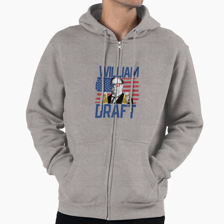 William Draft 4Th July Drinking Hoodie - Unique Graphic for Adults - T-Shirt, Sweatshirt, Hoodie