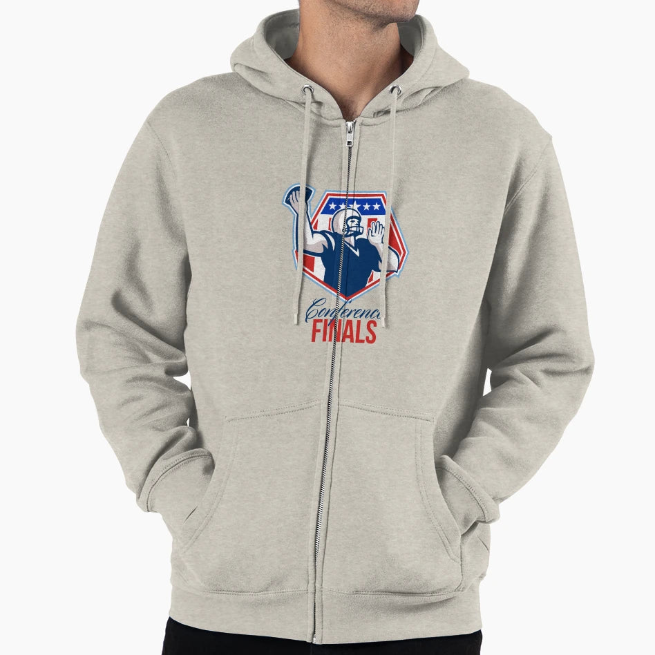 American Football Quarterback Shield Hoodie - Fun Novelty Design Unisex - T-Shirt, Sweatshirt, Hoodie
