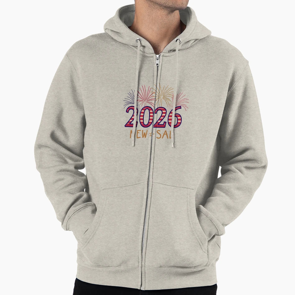 Usa New Year 2026 Joyful Events Hoodie - Fun Novelty Design Unisex - T-Shirt, Sweatshirt, Hoodie