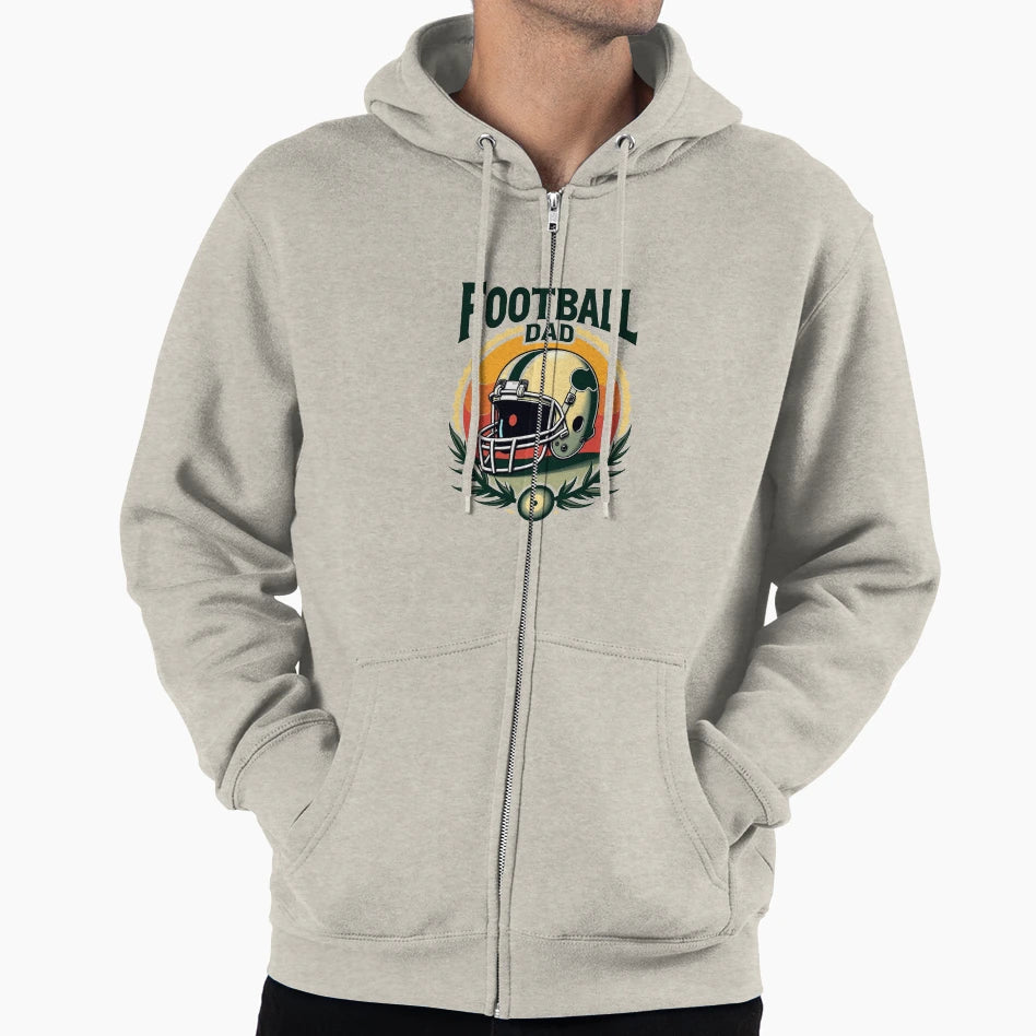 Football Dad Proud Sports Dad Gift T-Shirt - Custom Art Print Men Women - T-Shirt, Sweatshirt, Hoodie