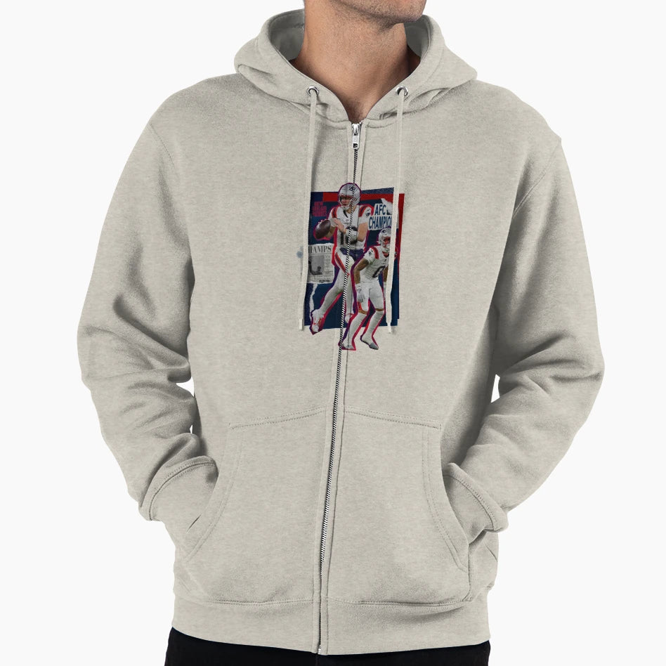 New England Patriots Hoodie - Minimalist Print Unisex - T-Shirt, Sweatshirt, Hoodie