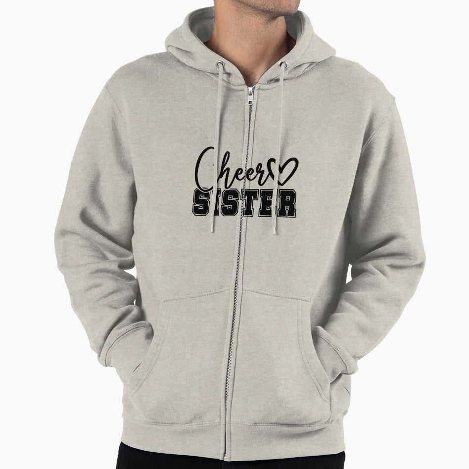 Cheer Sister Hoodie - Minimalist Print Men Women - T-Shirt, Sweatshirt, Hoodie
