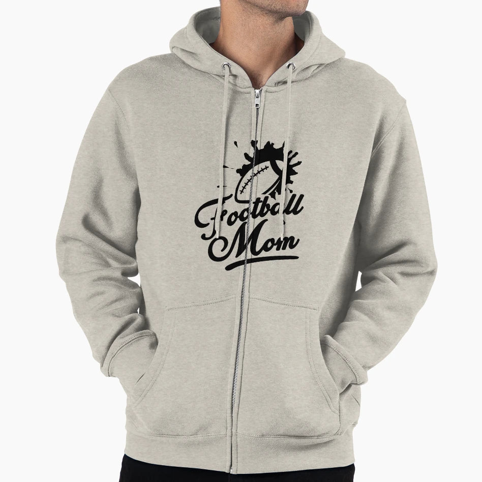 Football Mom Hoodie - Graphic Print Unisex - T-Shirt, Sweatshirt, Hoodie