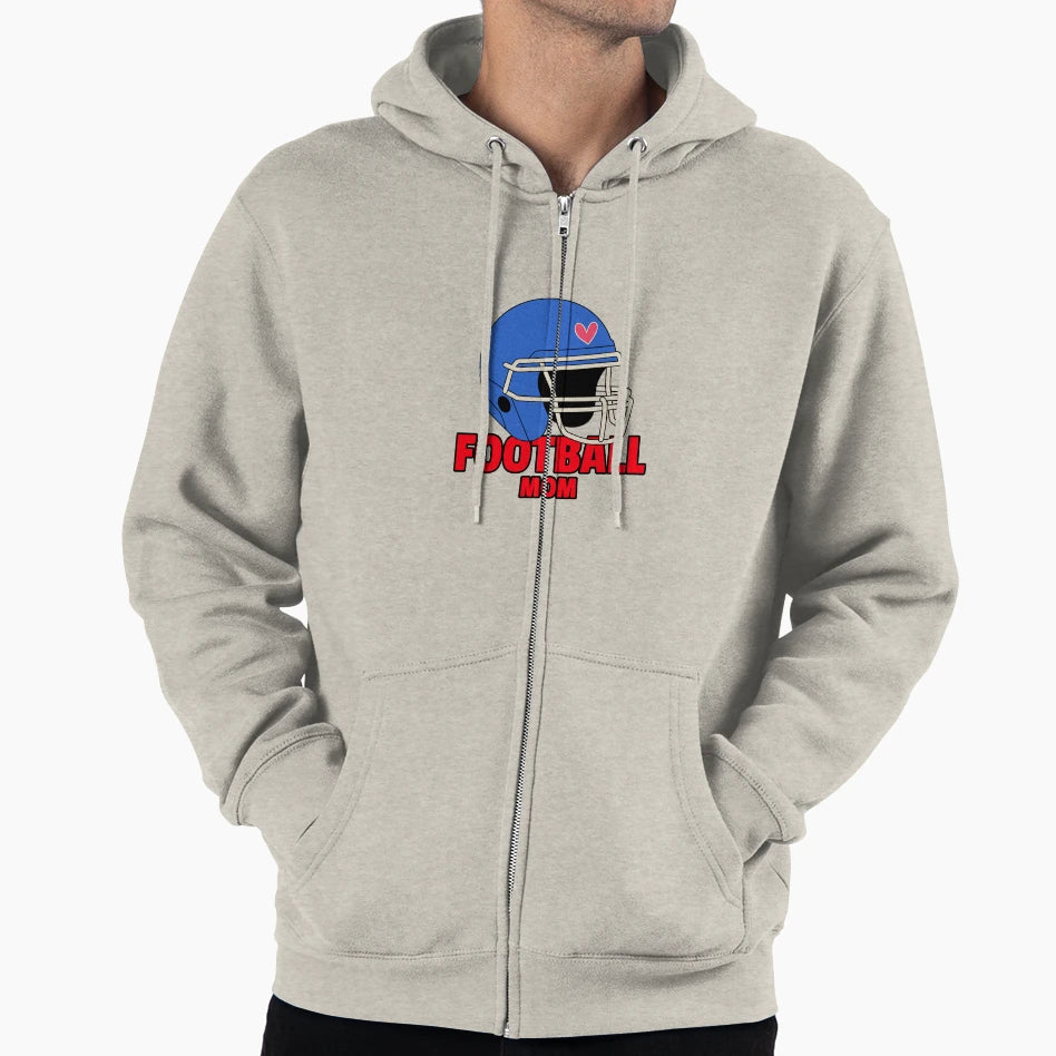 Football Mom Hoodie - Graphic Print Men Women - T-Shirt, Sweatshirt, Hoodie