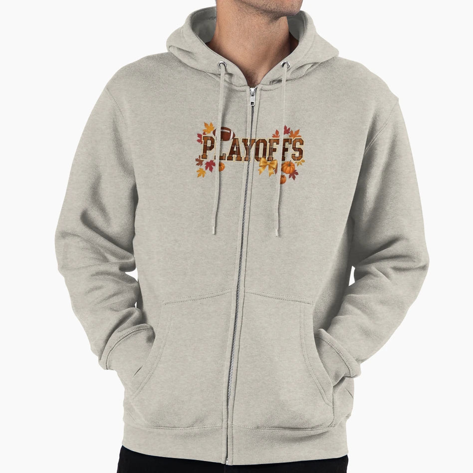 Football Fall Leaf Plaid Pumpkin Hoodie - Streetwear Style Men Women - T-Shirt, Sweatshirt, Hoodie