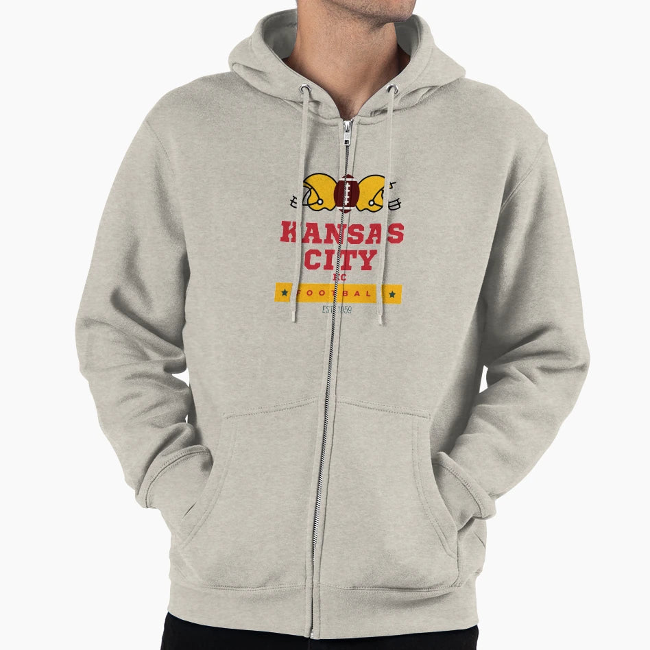 Kansas City Football Hoodie - Novelty Apparel for Adults - T-Shirt, Sweatshirt, Hoodie