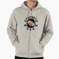 Football Dad Sports Dad Dad Life White Hoodie - Custom Art Print for Adults - T-Shirt, Sweatshirt, Hoodie
