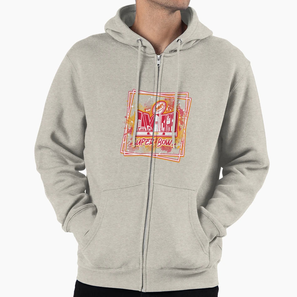 Super Bowl 2024 Chiefs Hoodie - Aesthetic Graphic for Adults - T-Shirt, Sweatshirt, Hoodie