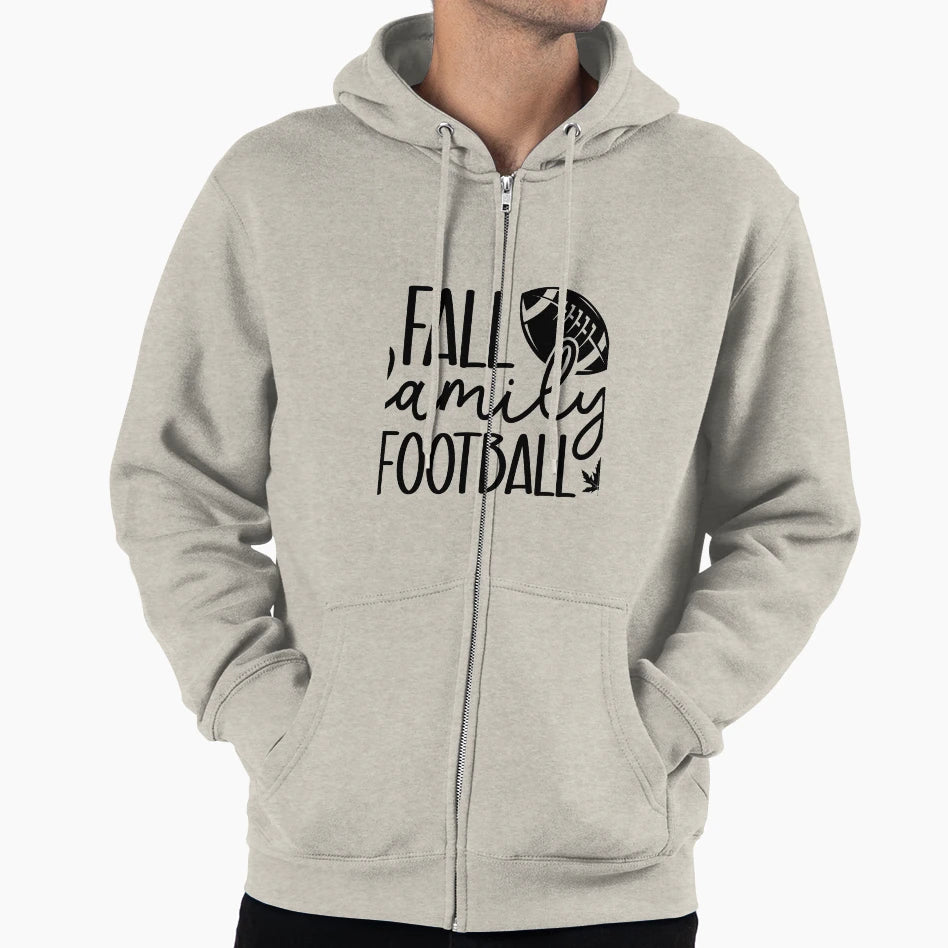 Fall Family And Football Hoodie - Trendy Graphic Men Women - T-Shirt, Sweatshirt, Hoodie