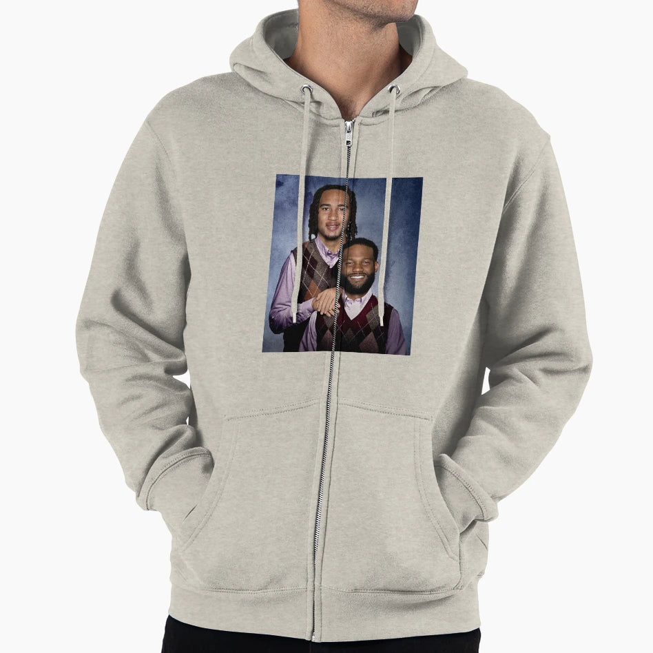 Cj Stroud Nico Collins Football Hoodie - Minimalist Print for Adults - T-Shirt, Sweatshirt, Hoodie