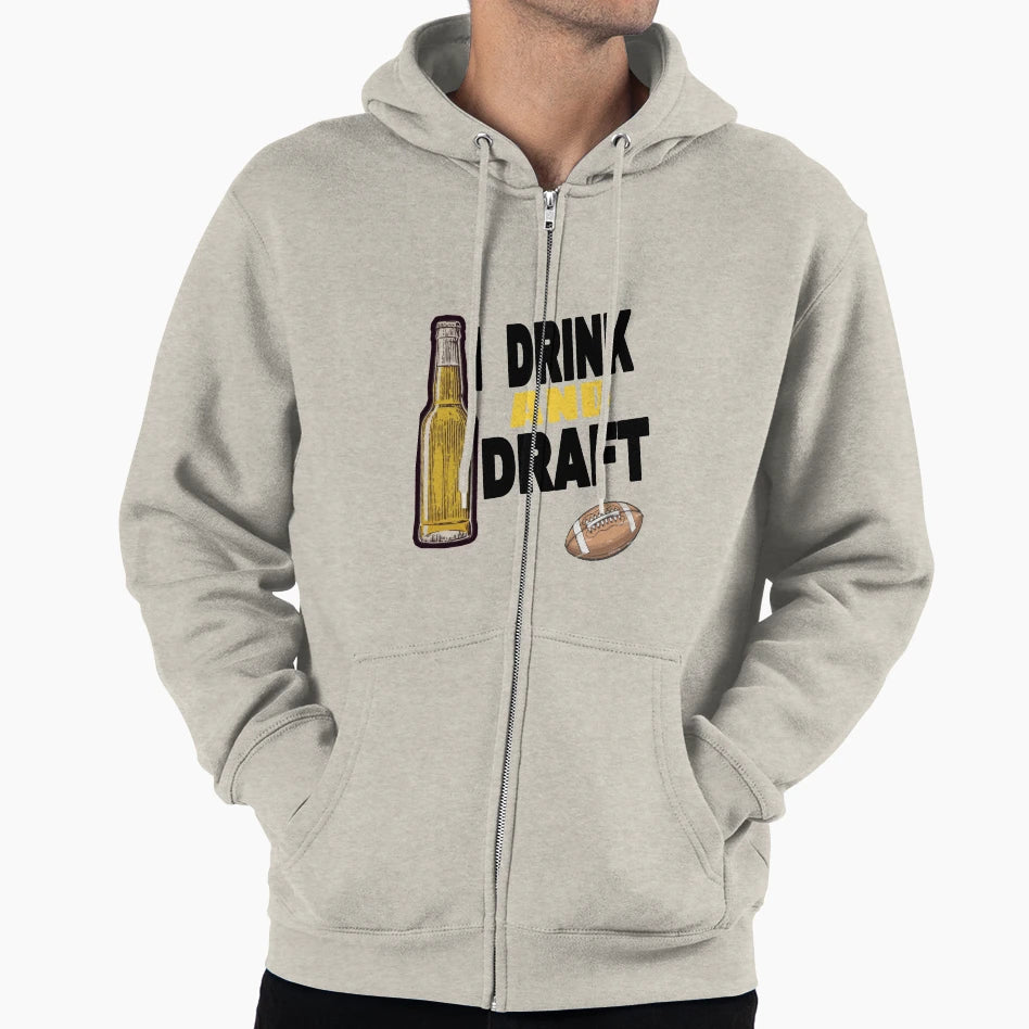 I Drink And Draft T-Shirt - Graphic Print Men Women - T-Shirt, Sweatshirt, Hoodie