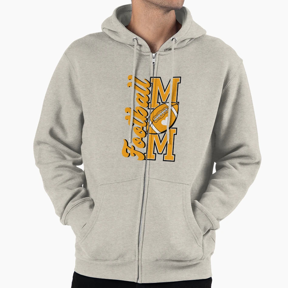 Football Mom Game Day Sports Football Hoodie - Custom Art Print Men Women - T-Shirt, Sweatshirt, Hoodie