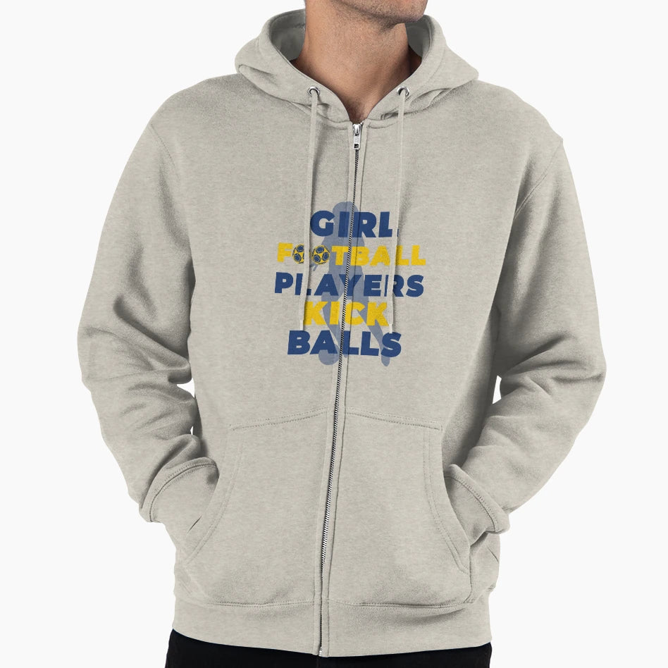 Football Players Kick Balls Hoodie - Streetwear Style Men Women - T-Shirt, Sweatshirt, Hoodie