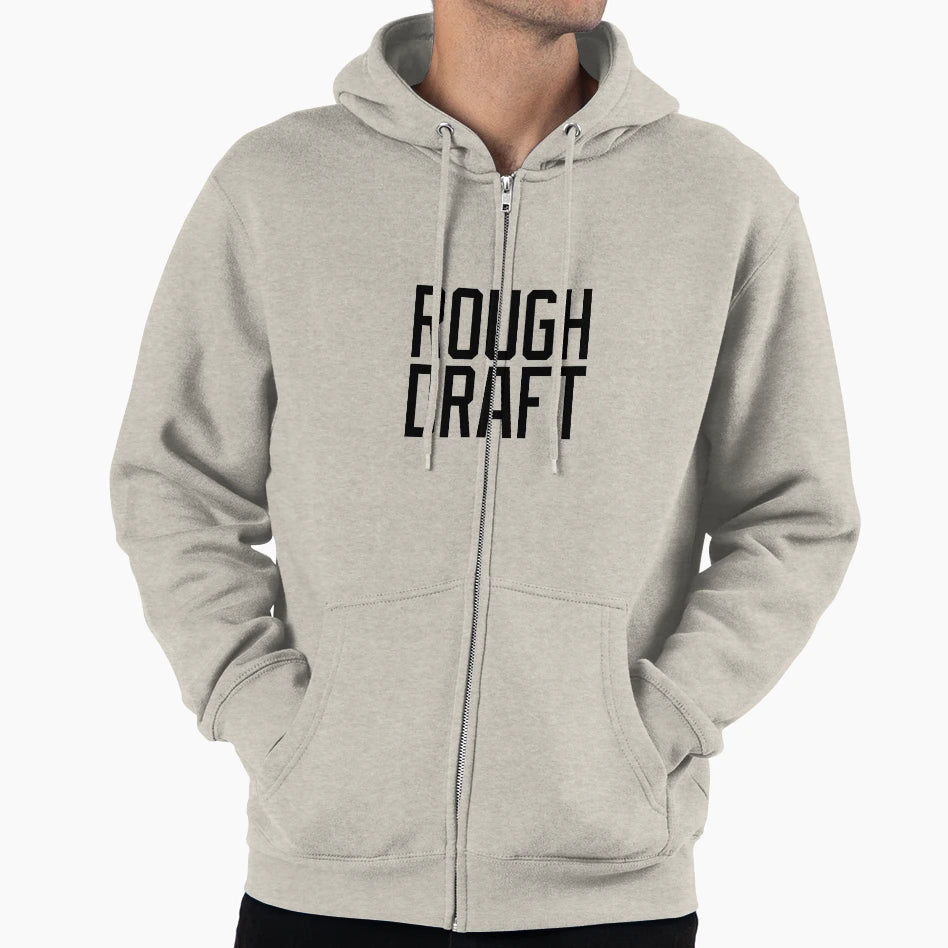 Rough Draft Black Bold Hoodie - Novelty Apparel Men Women - T-Shirt, Sweatshirt, Hoodie