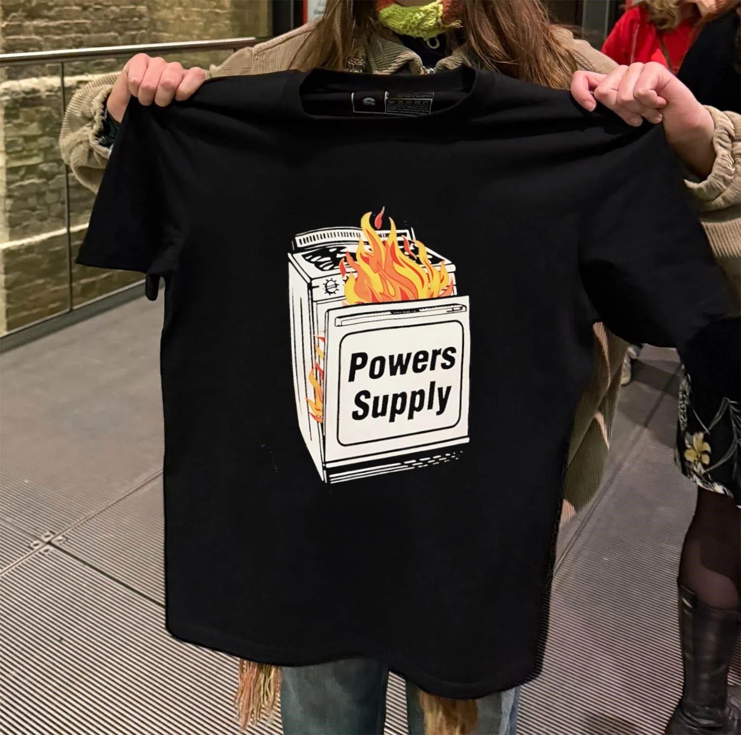 Burning Powers Supply Stove - Adult & Kids T-Shirts, Sweatshirts & Hoodies apparel design preview 2
