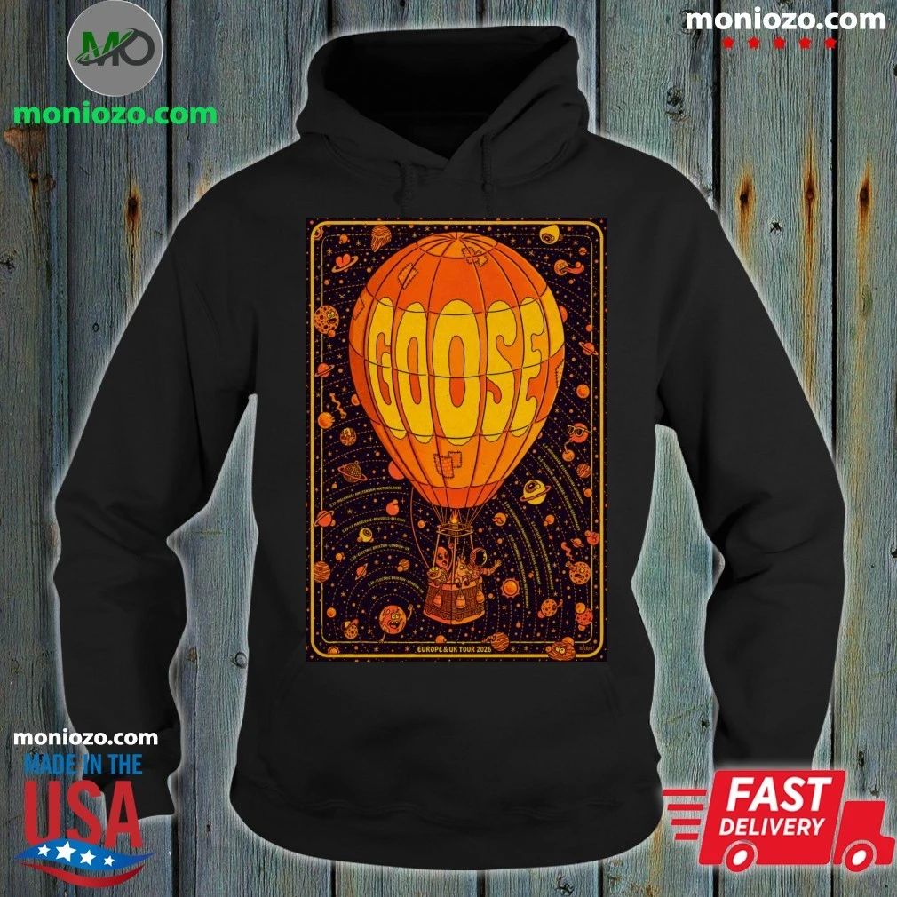 Original Poster Goose EU UK Tour 2026 - Adult & Kids T-Shirts, Sweatshirts & Hoodies apparel design preview 2