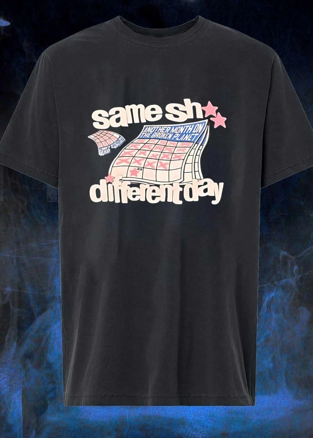 Same Sh Different Day Broken Planet Calendar - Adult & Kids T-Shirts, Sweatshirts & Hoodies apparel design preview 1
