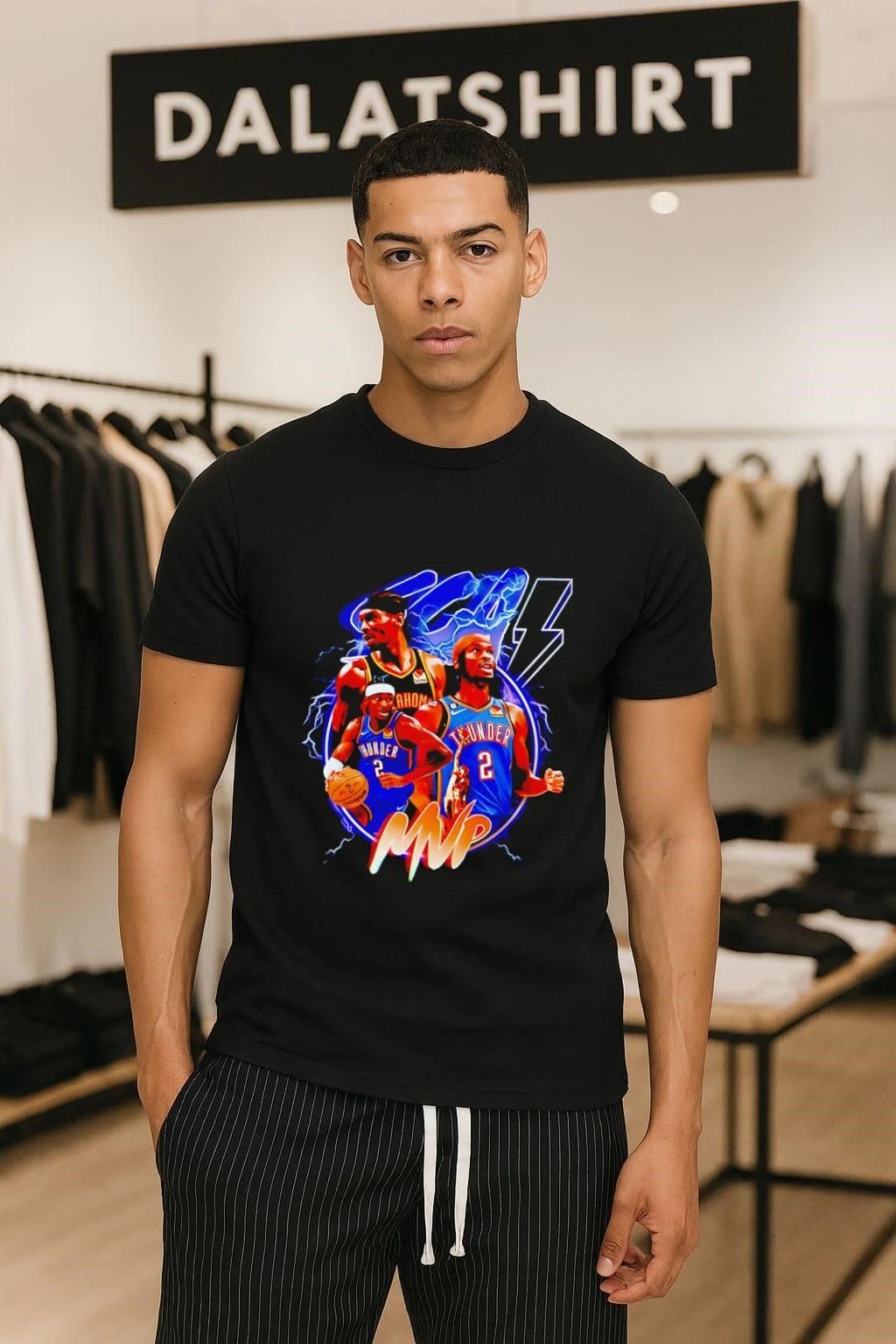 Shai Gilgeous-Alexander MVP Thunder - Adult & Kids T-Shirts, Sweatshirts & Hoodies apparel design preview 1