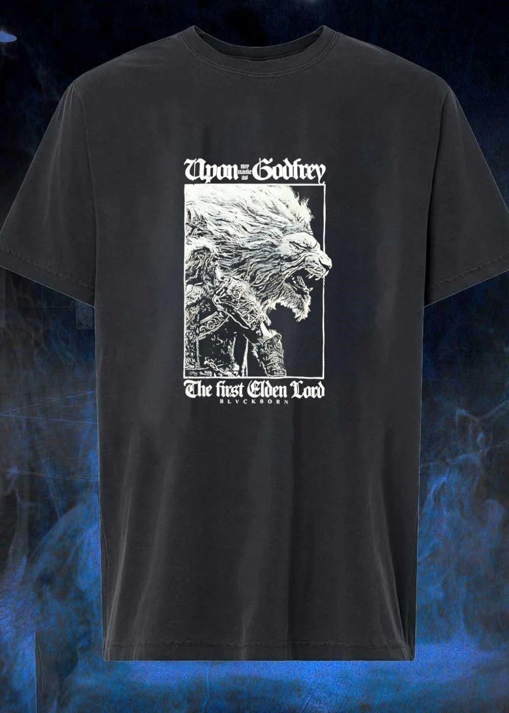 Upon my name as Godfrey The first Elden Lord Lion - Adult & Kids T-Shirts, Sweatshirts & Hoodies apparel design preview 1
