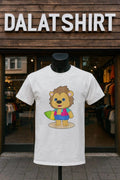 Lion Surfing Surfboard Summer cute - Adult & Kids T-Shirts, Sweatshirts & Hoodies apparel design preview 1