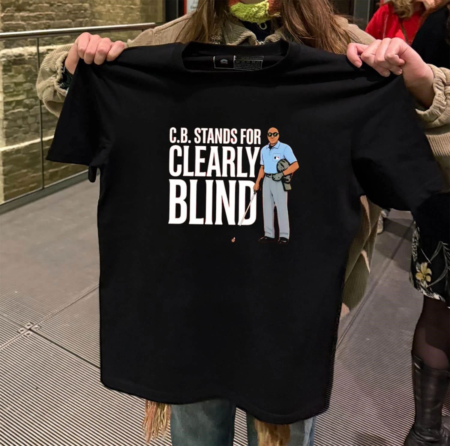 C.B. Stands For Clearly Blind - Adult & Kids T-Shirts, Sweatshirts & Hoodies apparel design preview 2