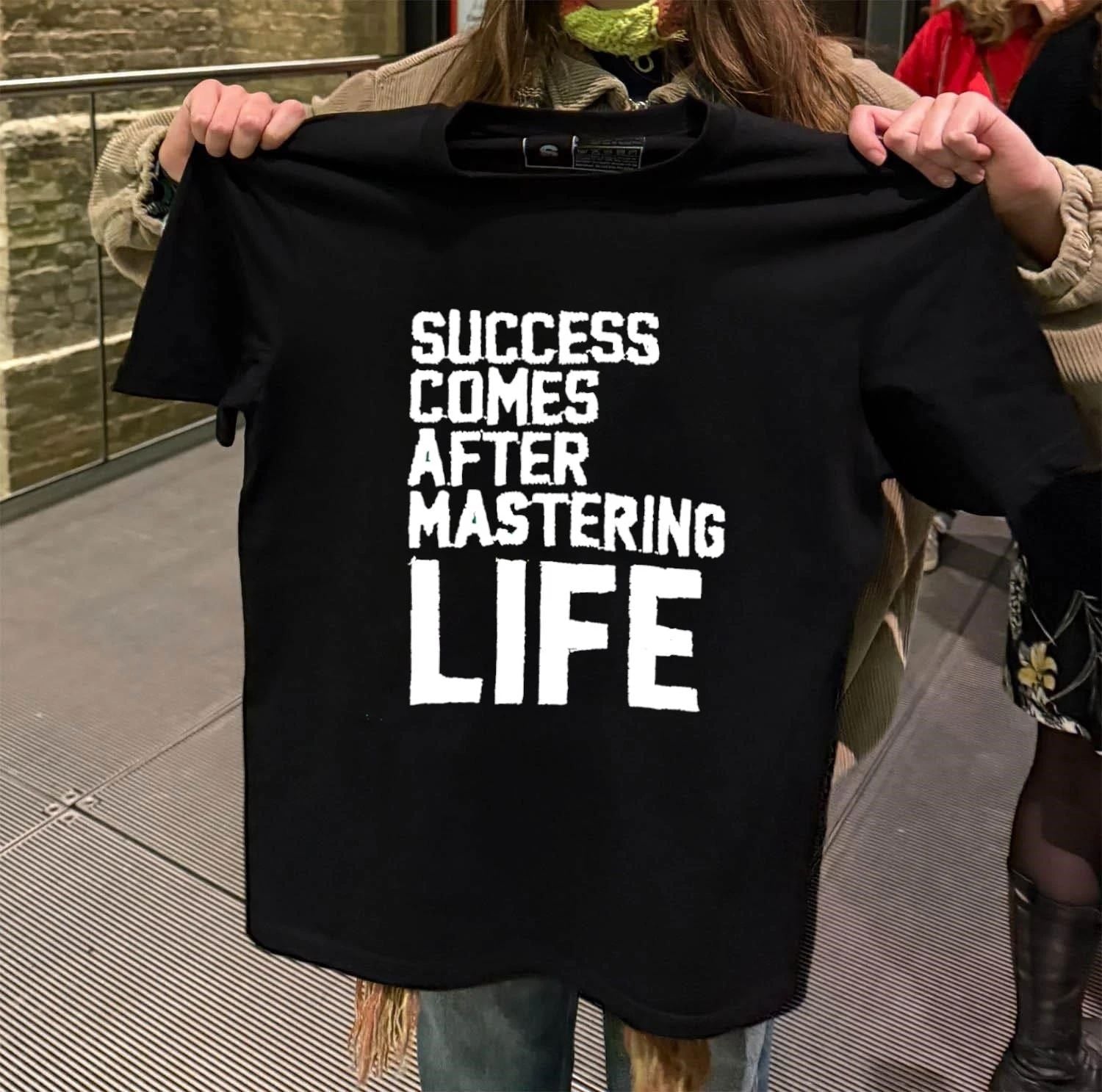 Success Comes After Mastering Life - Adult & Kids T-Shirts, Sweatshirts & Hoodies apparel design preview 2