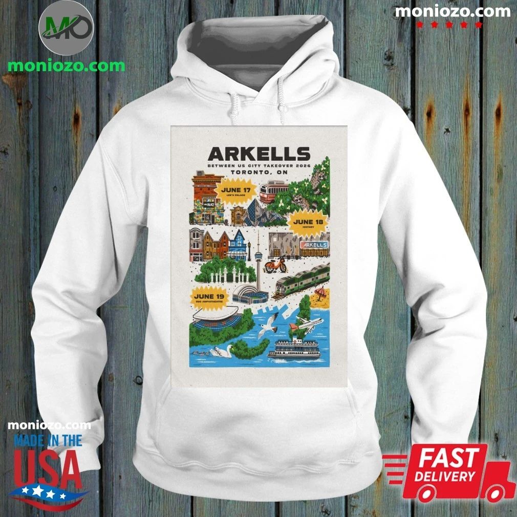 Arkells Between Us City Takeover Tour Lee's Palace - Adult & Kids T-Shirts, Sweatshirts & Hoodies apparel design preview 2