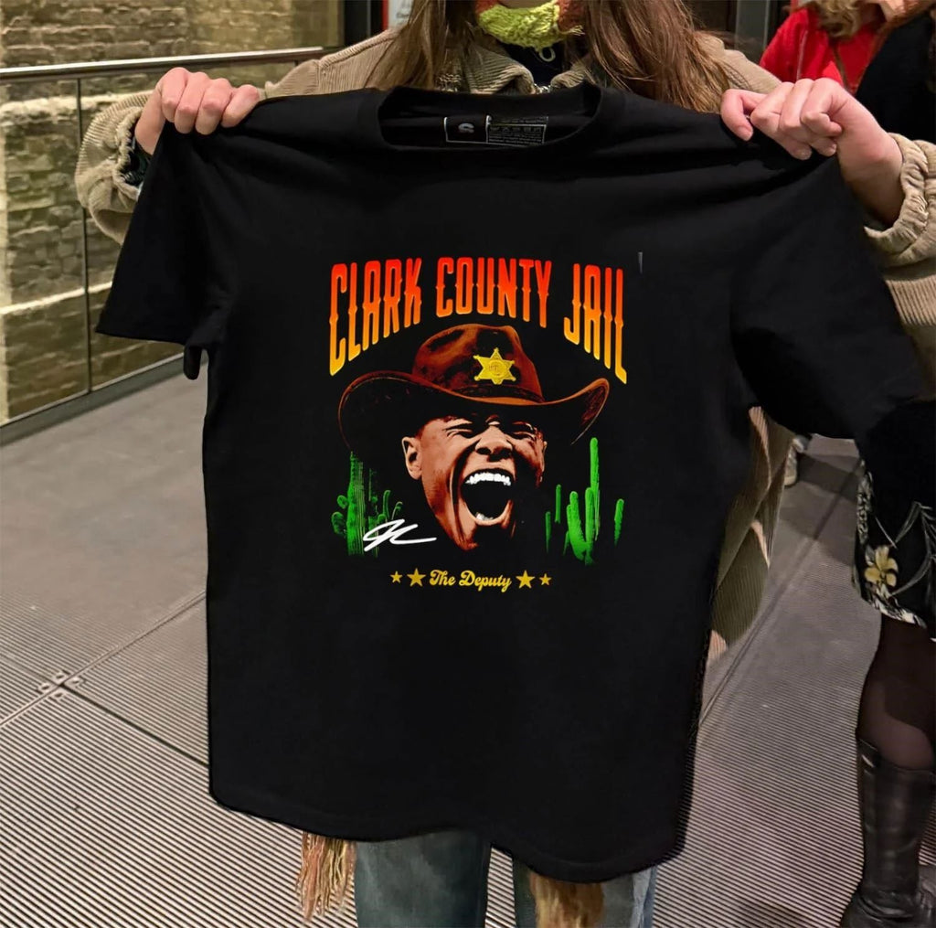 Clark County Jail The Deputy Cowboy Sheriff - Adult & Kids T-Shirts, Sweatshirts & Hoodies apparel design preview 2