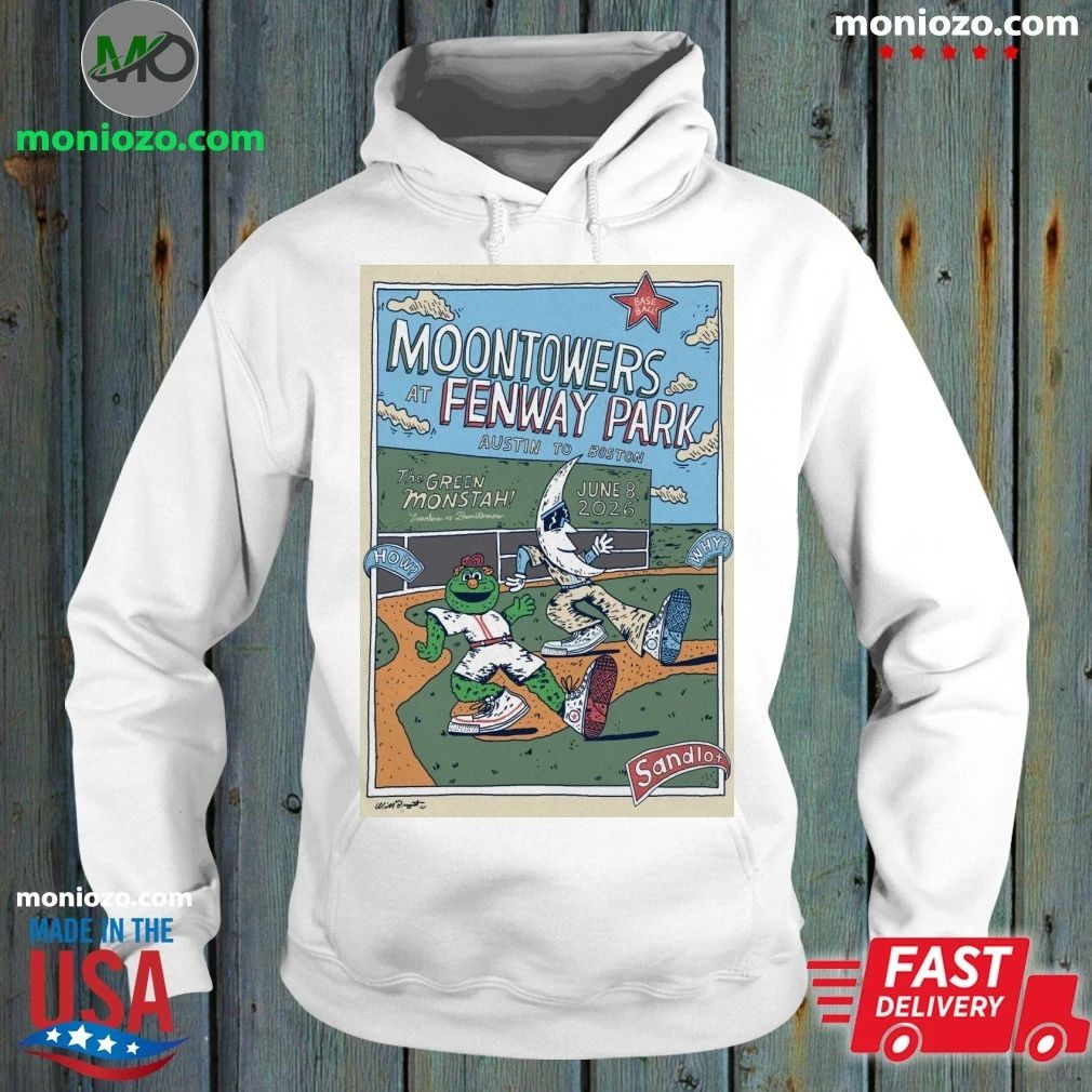 Original Moontowers at Fenway Park Austin To Boston - Adult & Kids T-Shirts, Sweatshirts & Hoodies apparel design preview 2