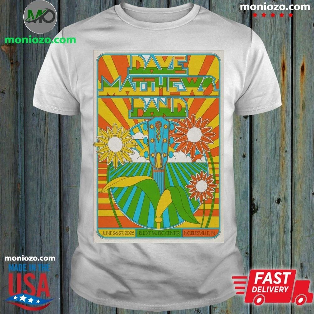 Original Dave Matthews Band June 26-27 2026 Ruoff - Adult & Kids T-Shirts, Sweatshirts & Hoodies apparel design preview 1
