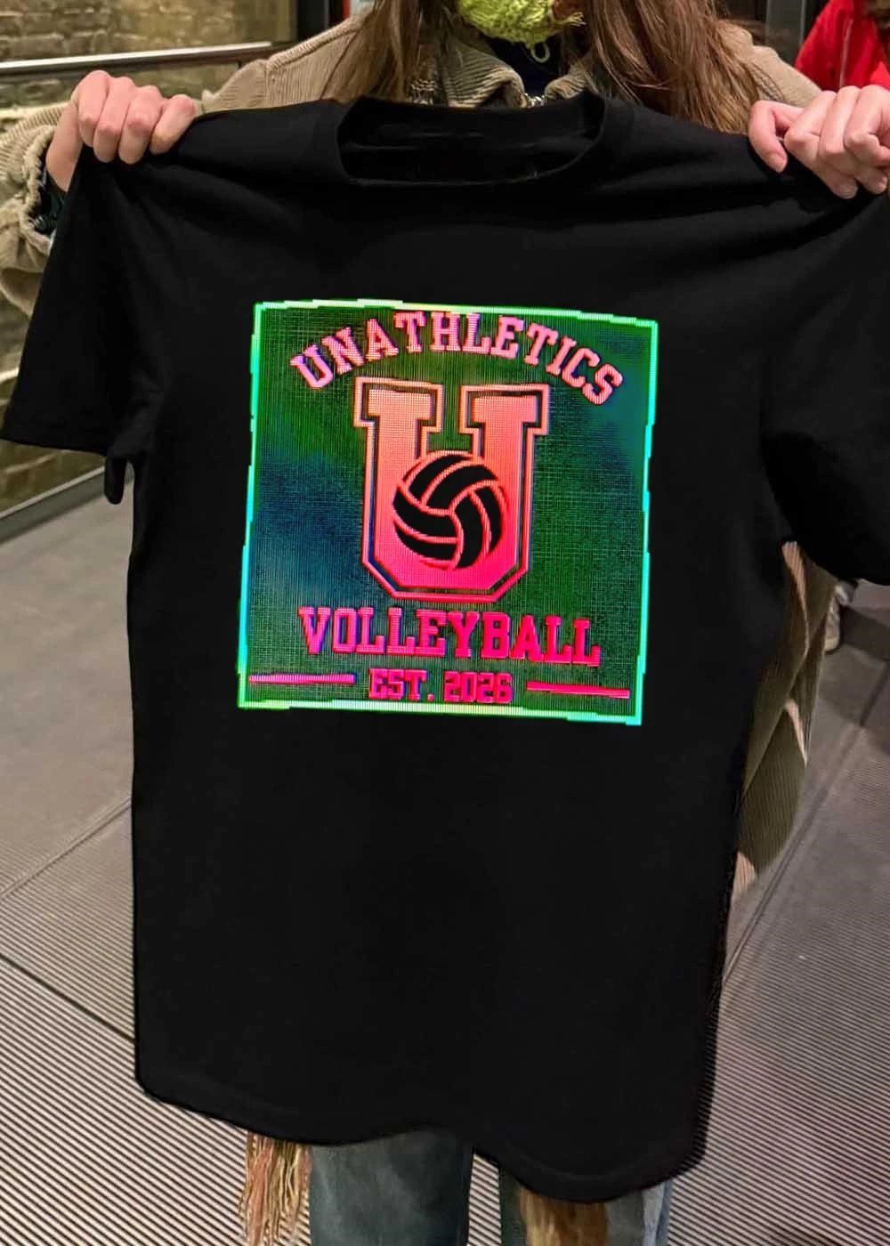 Unathletics U Volleyball Est. 2026 - Adult & Kids T-Shirts, Sweatshirts & Hoodies apparel design preview 2