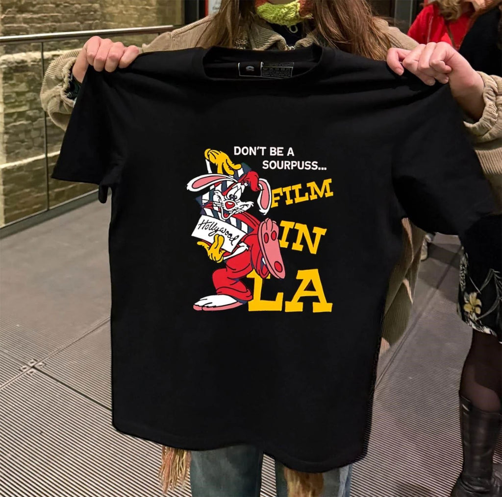 Don't Be A Sourpuss Roger Rabbit Film In LA - Adult & Kids T-Shirts, Sweatshirts & Hoodies apparel design preview 2