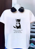 Kitten thinks of nothing but murder all day - Adult & Kids T-Shirts, Sweatshirts & Hoodies apparel design preview 1