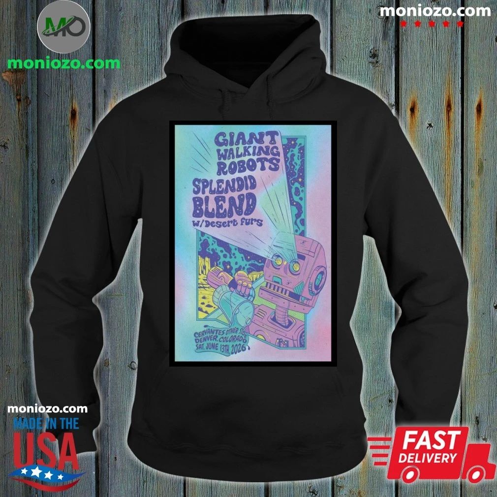 Giant Walking Robots Denver Cervantes' Other Side 06 - Adult & Kids T-Shirts, Sweatshirts & Hoodies apparel design preview 2
