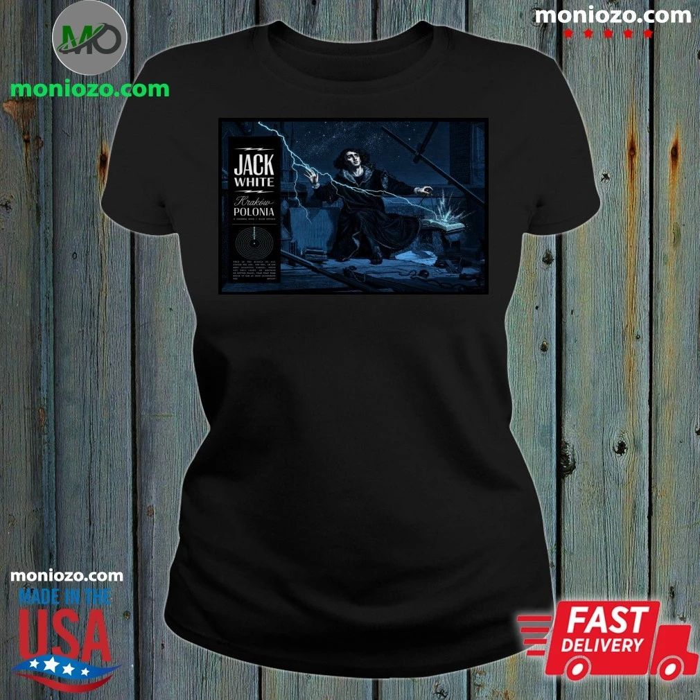 Original Jack White Kraków Poland 6-2-2026 Poster - Adult & Kids T-Shirts, Sweatshirts & Hoodies apparel design preview 1