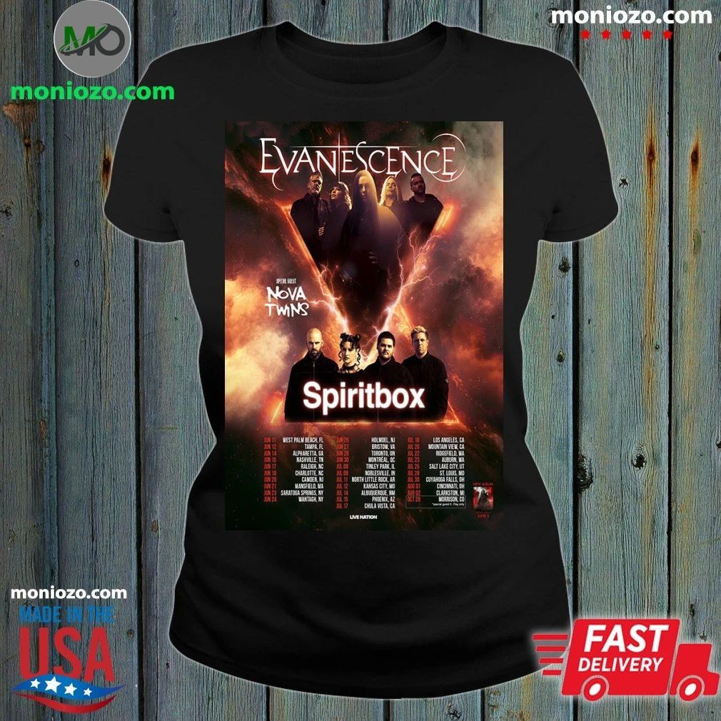 Original Evanescence Tour 2026 Poster - Adult & Kids T-Shirts, Sweatshirts & Hoodies apparel design preview 1