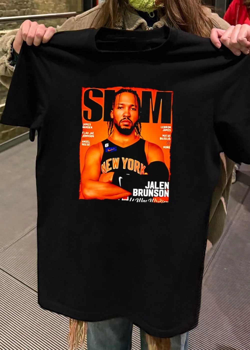 Slam Magazine Jalen Brunson New York Basketball - Adult & Kids T-Shirts, Sweatshirts & Hoodies apparel design preview 2
