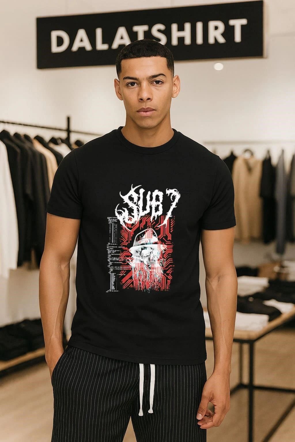 Sub7 Trojan Skull Hacker - Adult & Kids T-Shirts, Sweatshirts & Hoodies apparel design preview 1