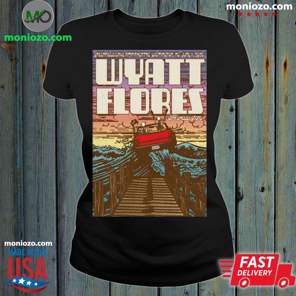 Original Wyatt Flores Wilmington NC Tour On June 11 - Adult & Kids T-Shirts, Sweatshirts & Hoodies apparel design preview 1