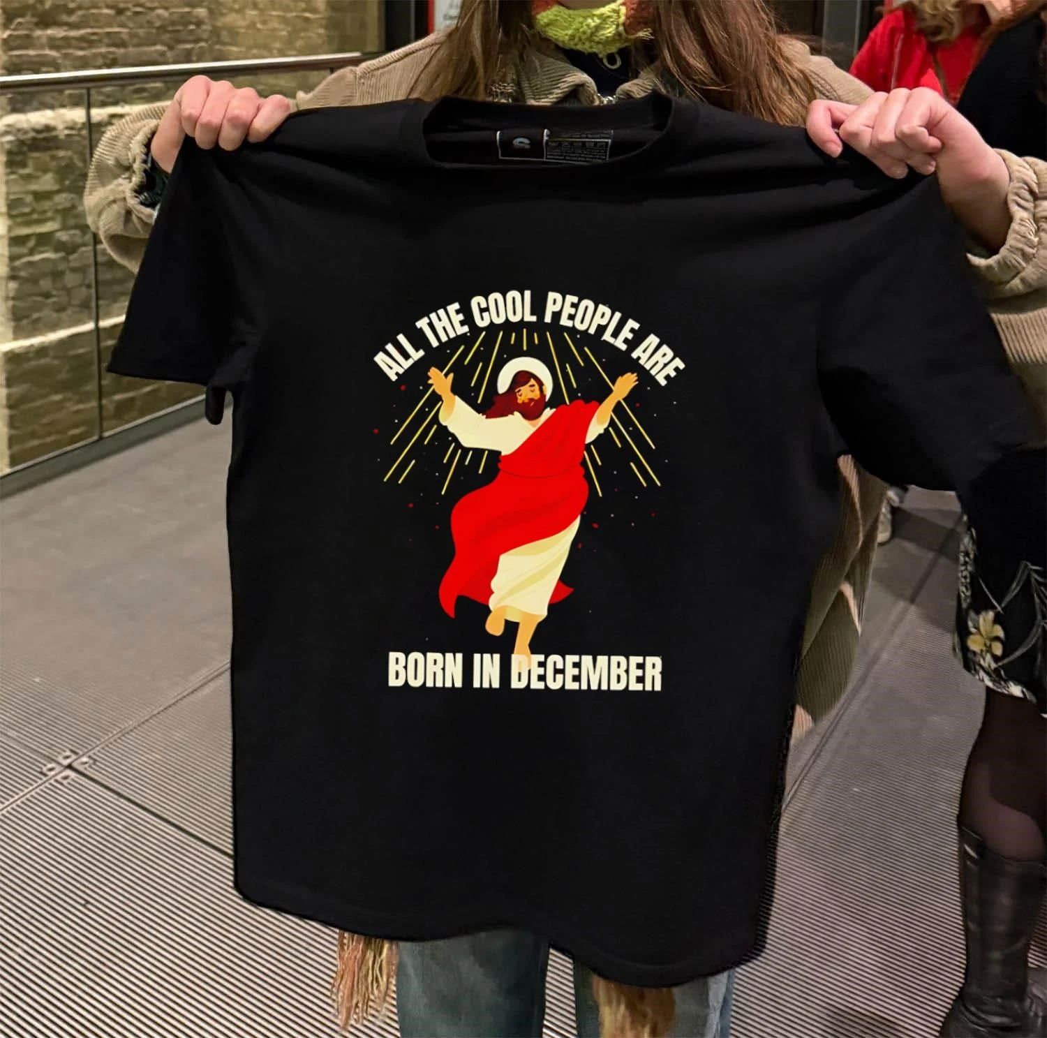Jesus All The Cool People Are Born In December - Adult & Kids T-Shirts, Sweatshirts & Hoodies apparel design preview 2